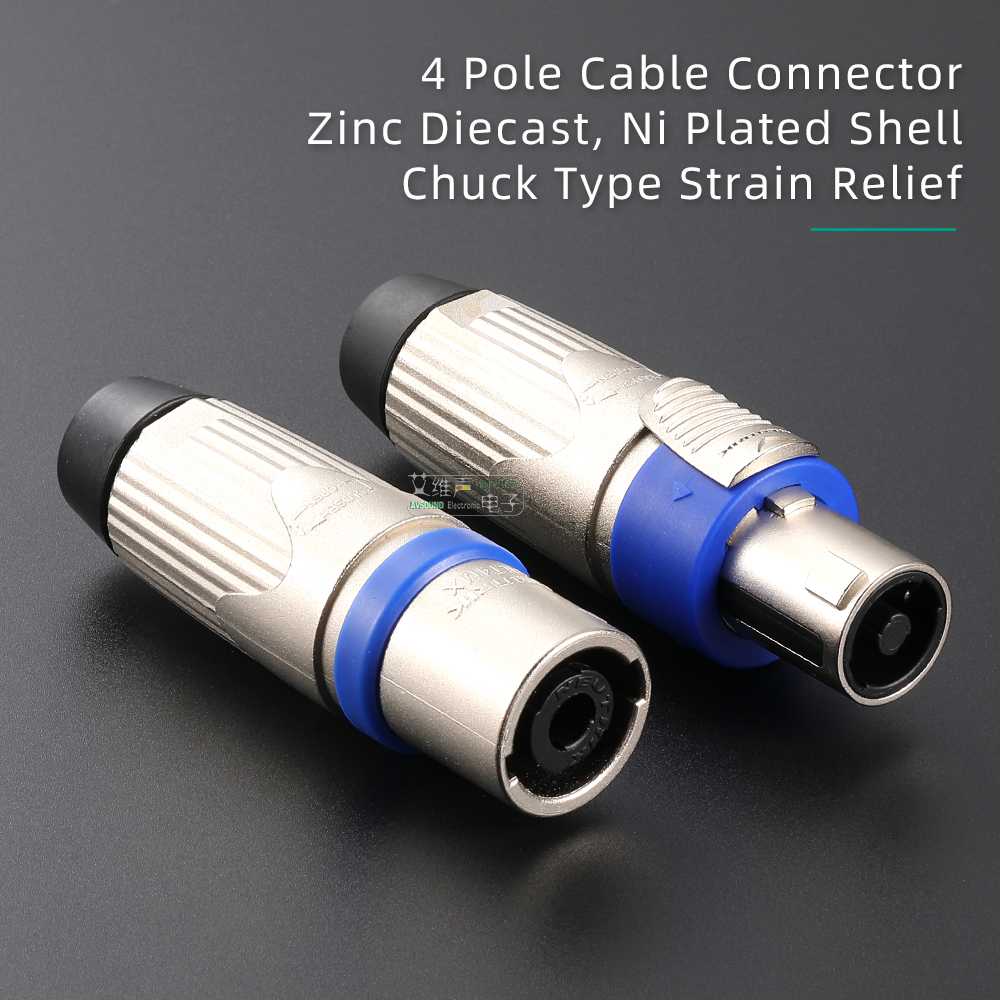ノイトリック金属 4 極スピコンケーブルコネクタ防水 NLT4FXX