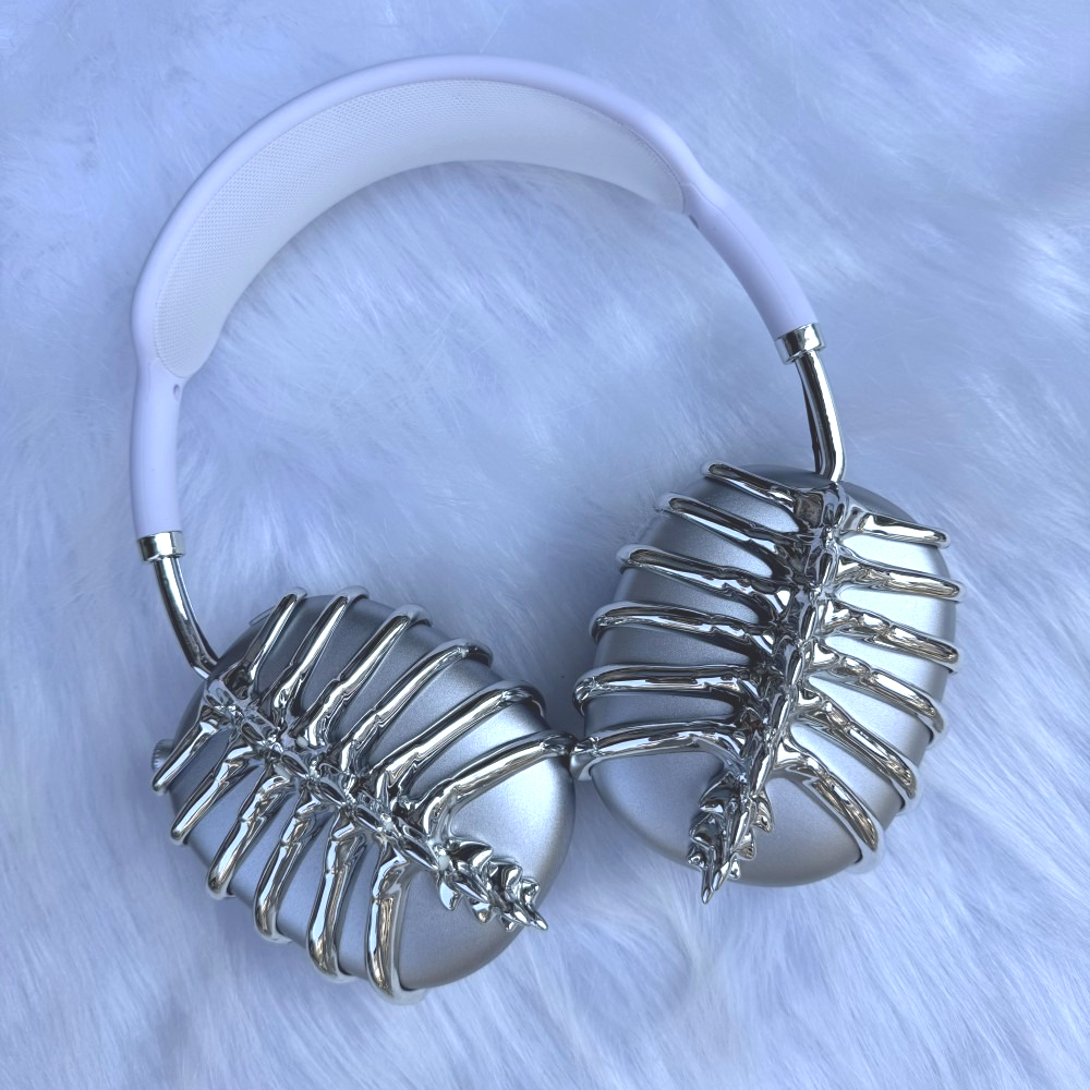 for Airpods Max Case Metal Liquid Thorn Headphones Case for