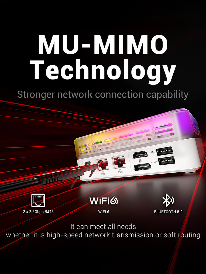 FIREBAT MN56 ミニPC AMD Ryzen 7 CPU DDR5 16GB RAM 512GB SSD Wi-Fi