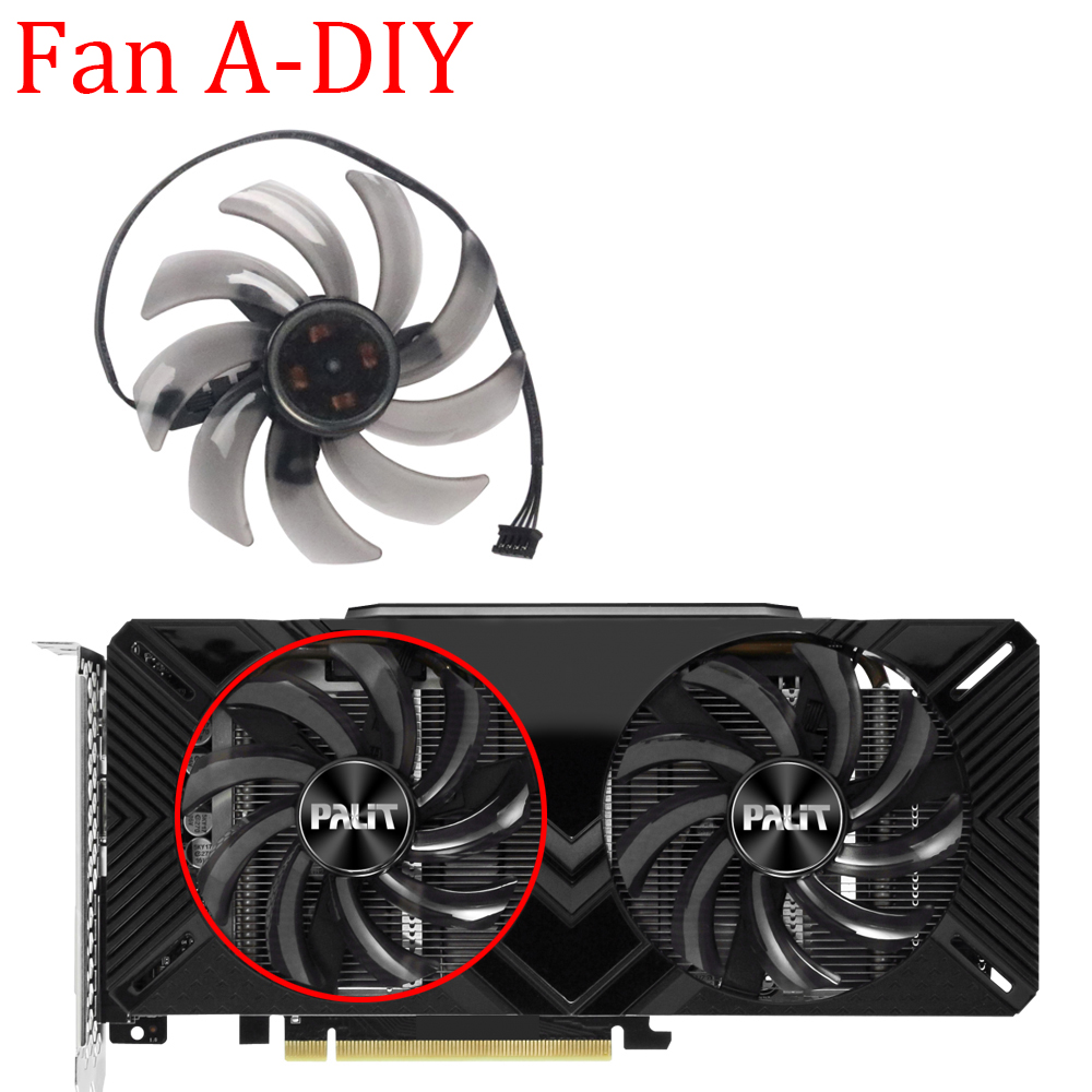 ビデオカードファンpalitためのgeforce gtx 1660 1660Ti rtx 2060 2070