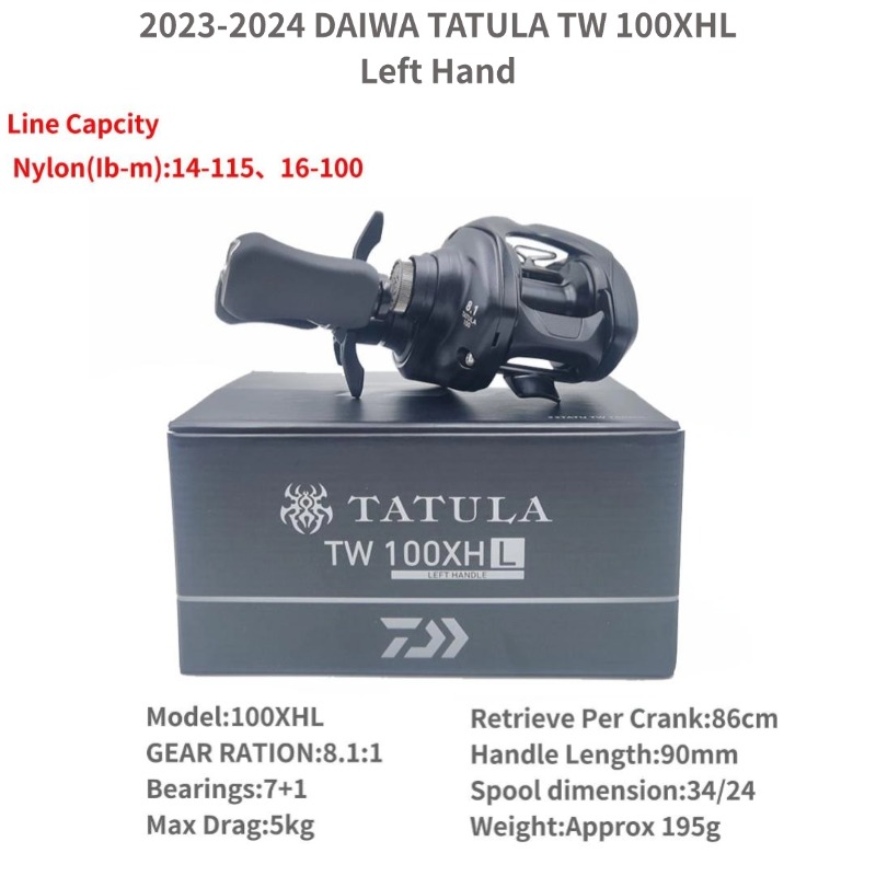 2023-2024 DAIWA TATULA TW 100 100L 100H 100HL 100XH 100XHL