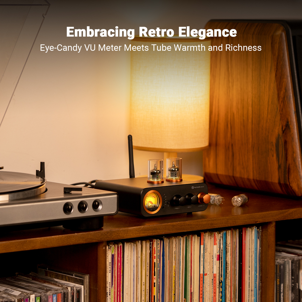 Fosi Audio MC331 2.0チャンネルBluetoothステレオ一体型真空管アンプ