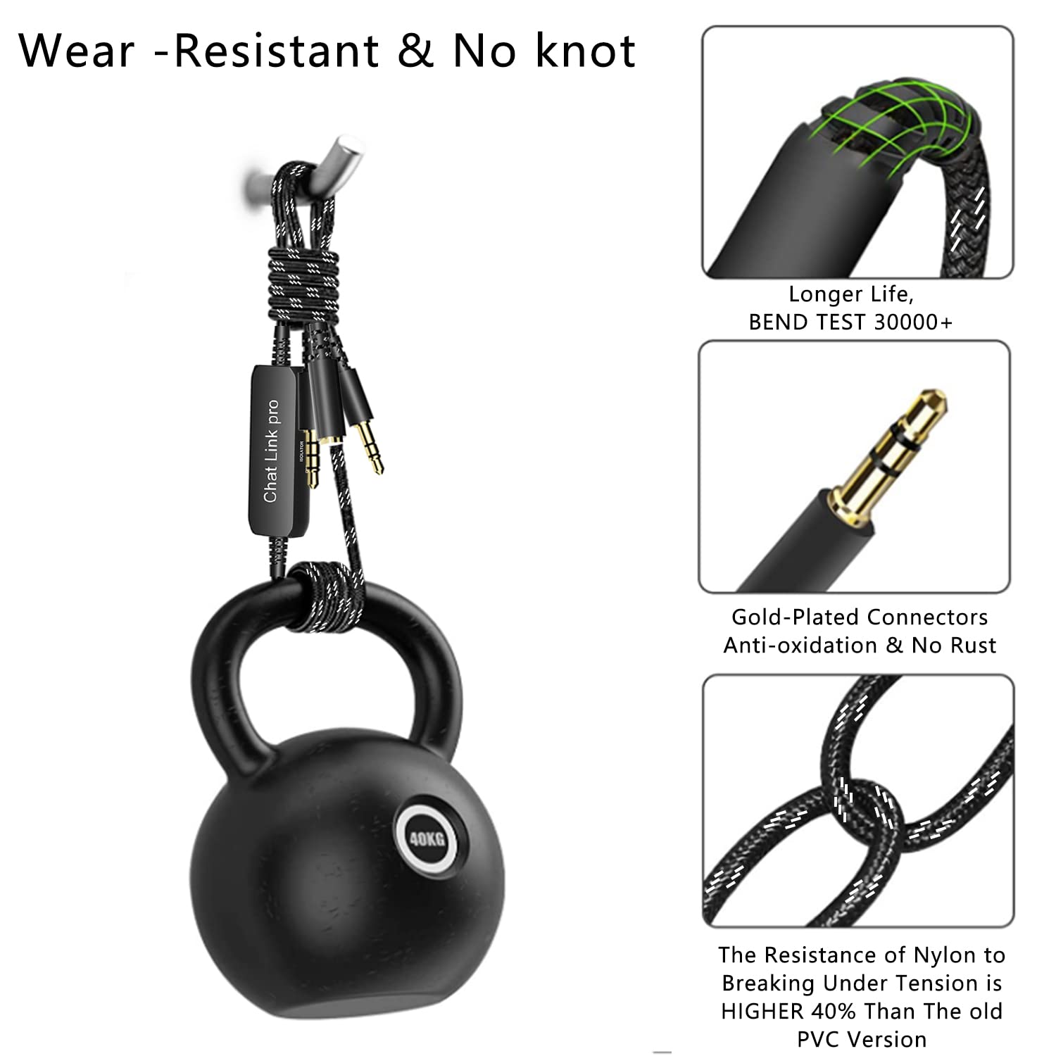 Chat Link Pro for Elgato HD60S Chat Link Cable With In-Line