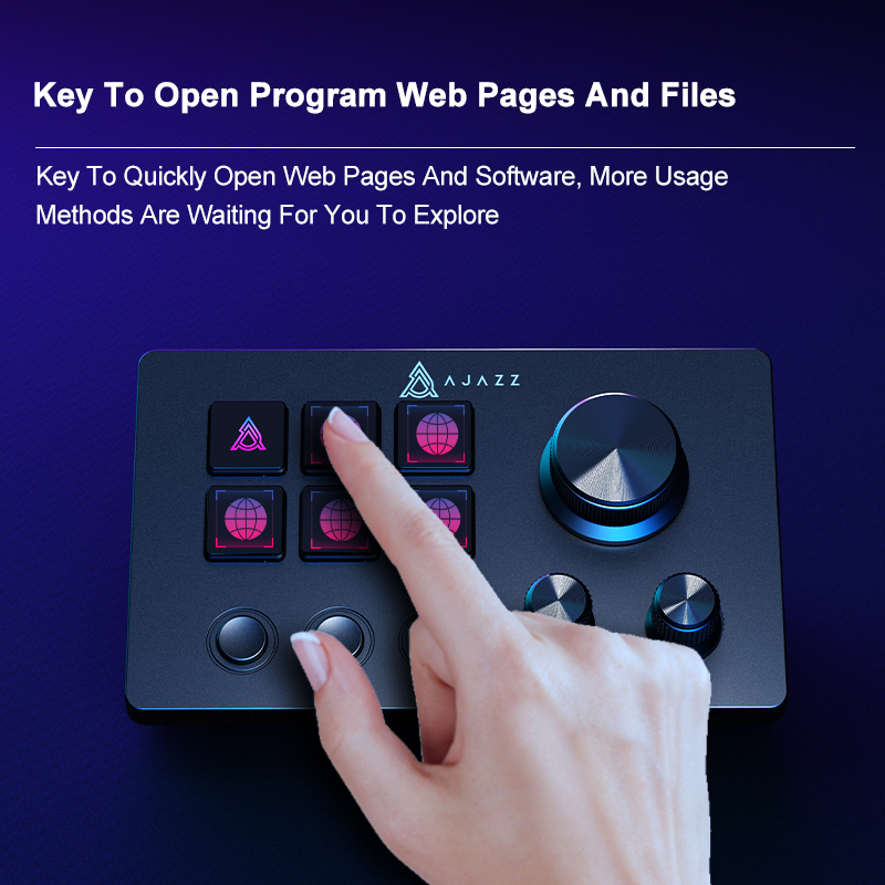 Ajazz AKP03E 多機能デスクトップヘルパー プログラマブルマクロ