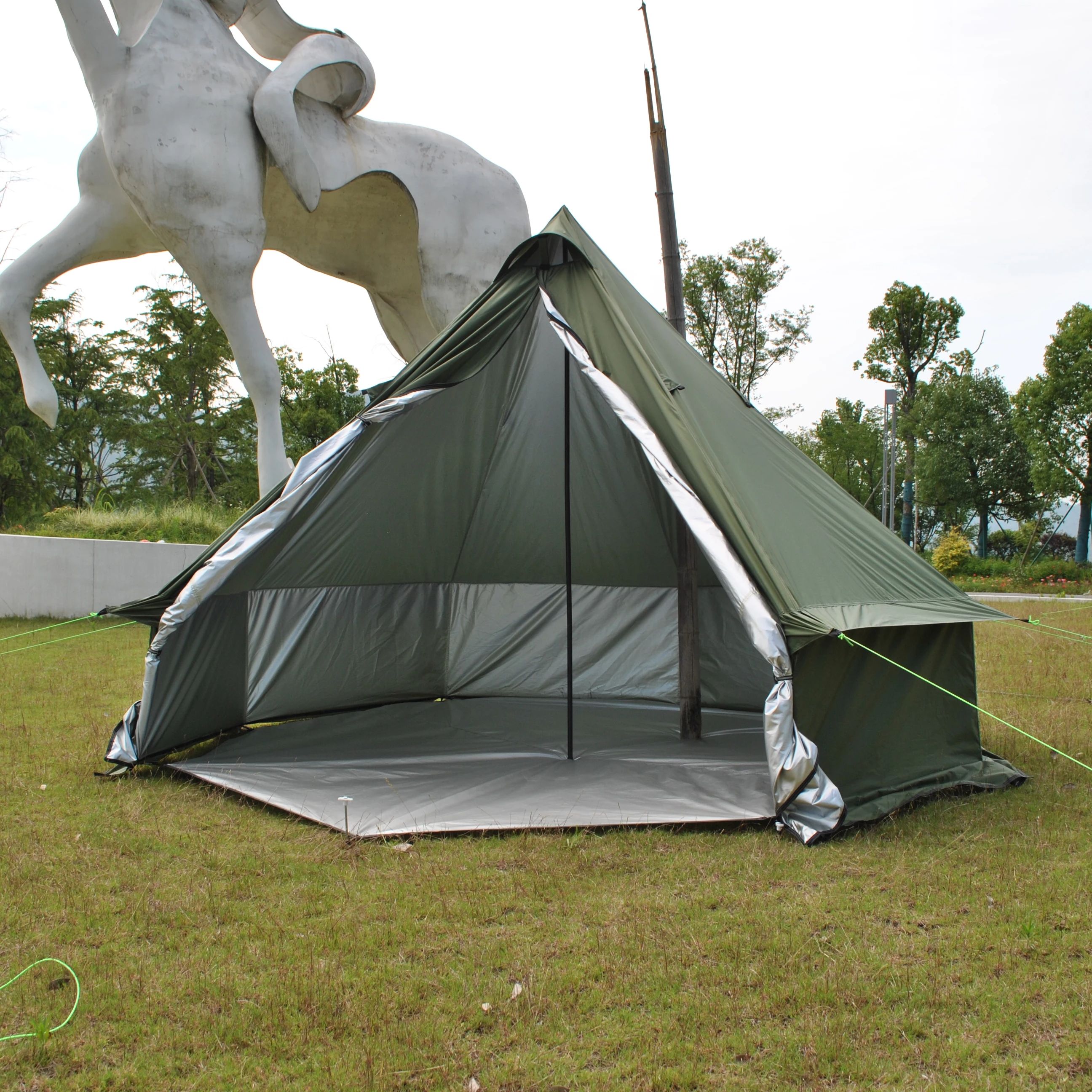 グランピングパオテント、210Dオックスフォード防風、ファミリー