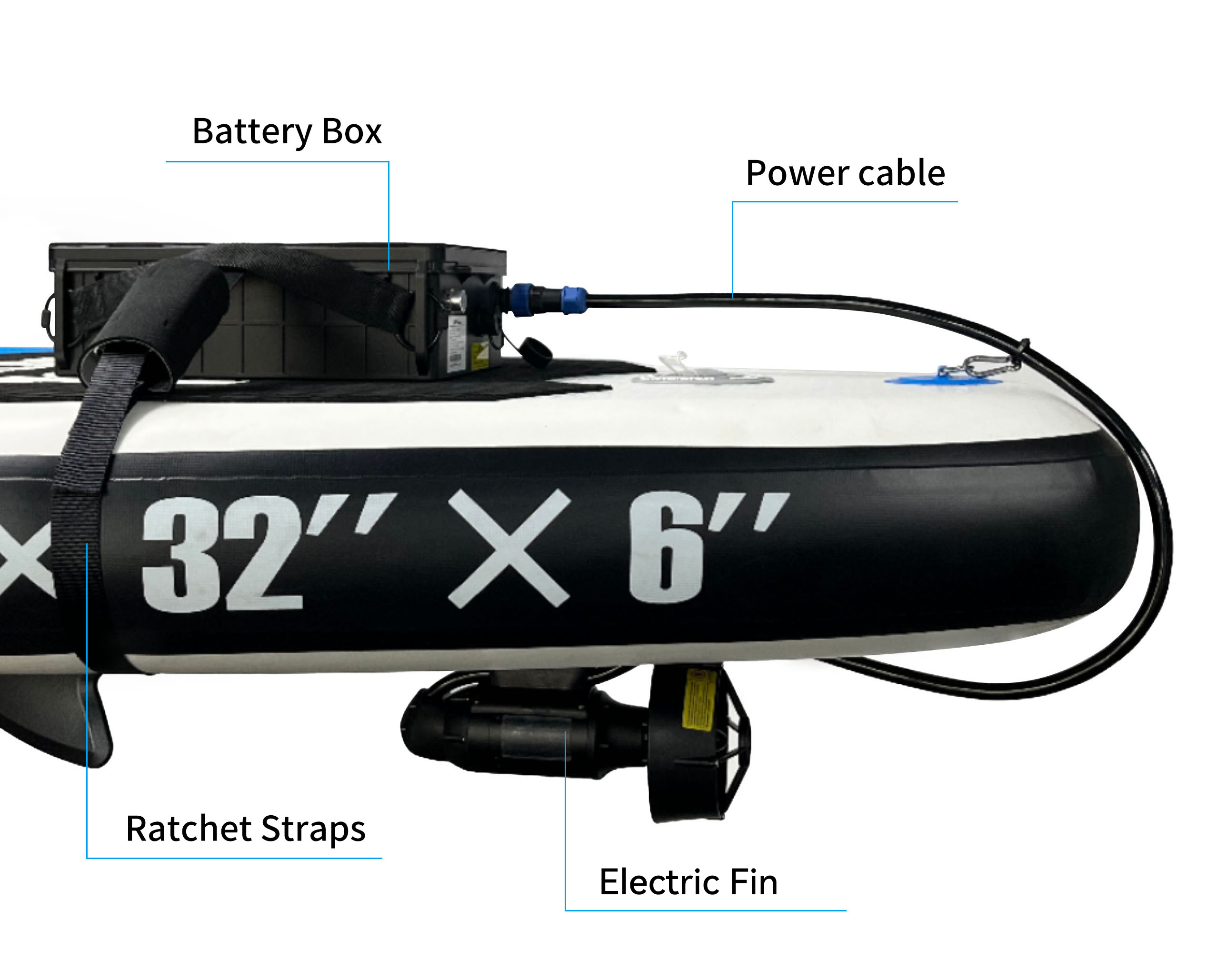 380 ワット 600 ワット電動フィンスタンドアップパドルボードプッシュ