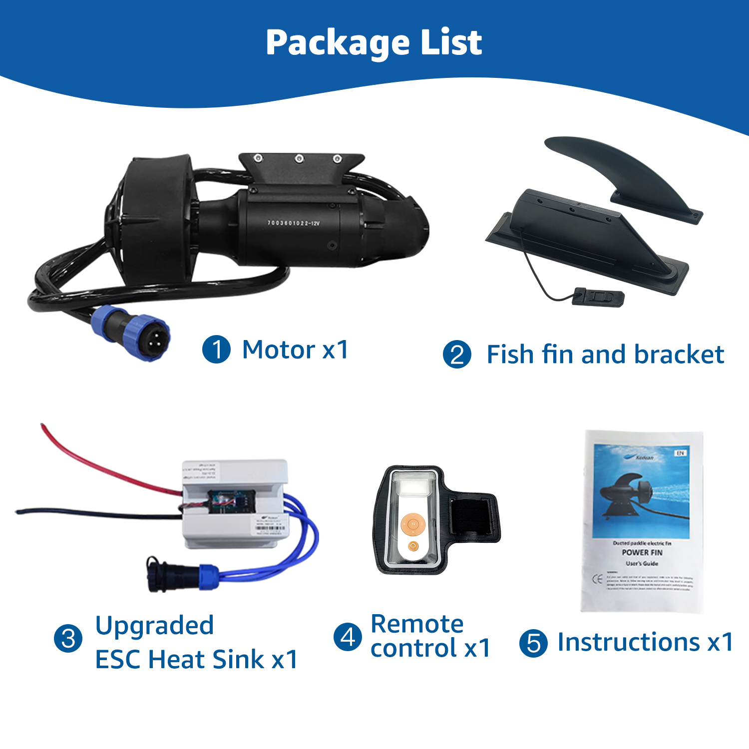 KEDEAN 水中スラスター電動フィンモーター釣り SUP パドルボード