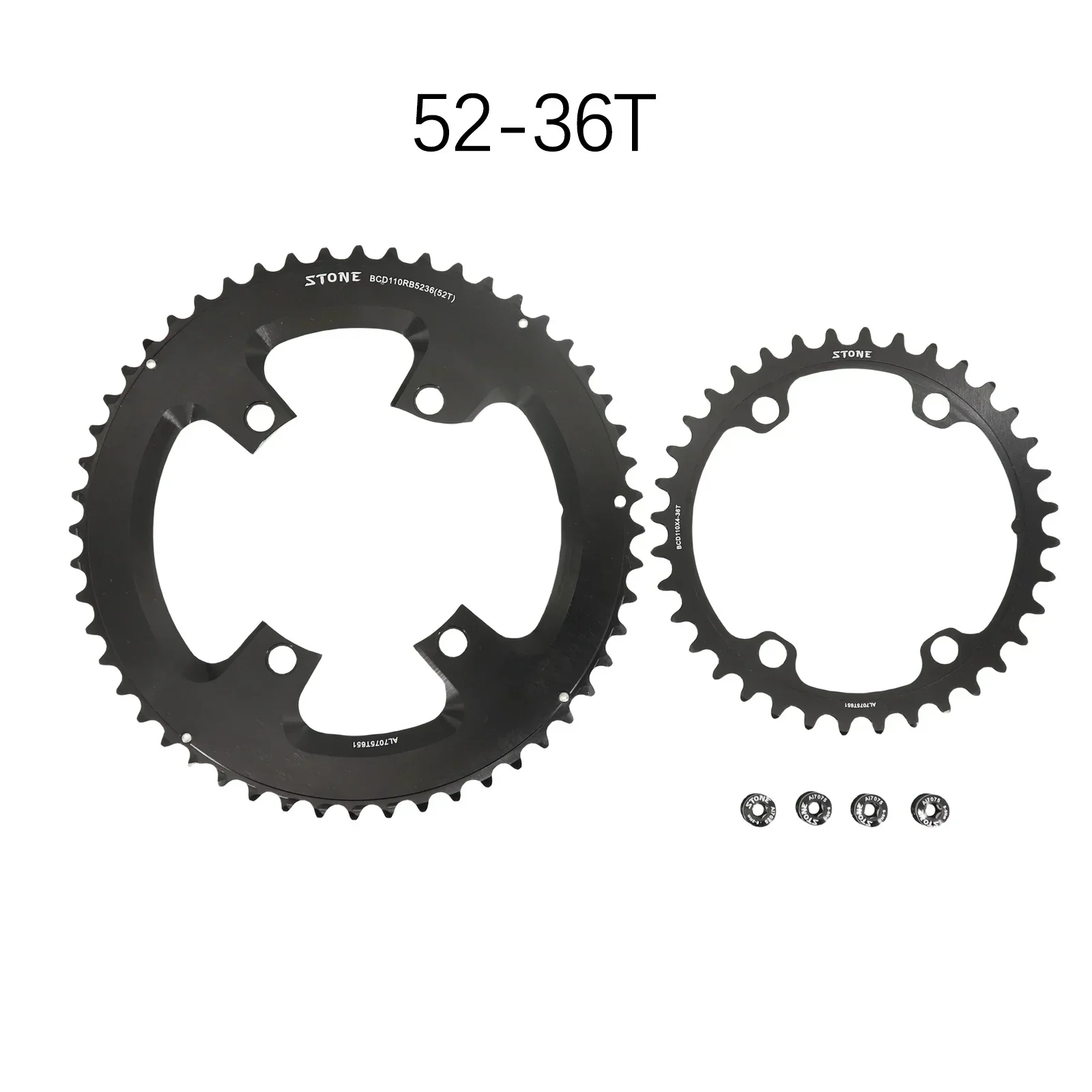 Shimano用ストーンチェーンリング,ダブルロードバイク,105,r7000,r8000