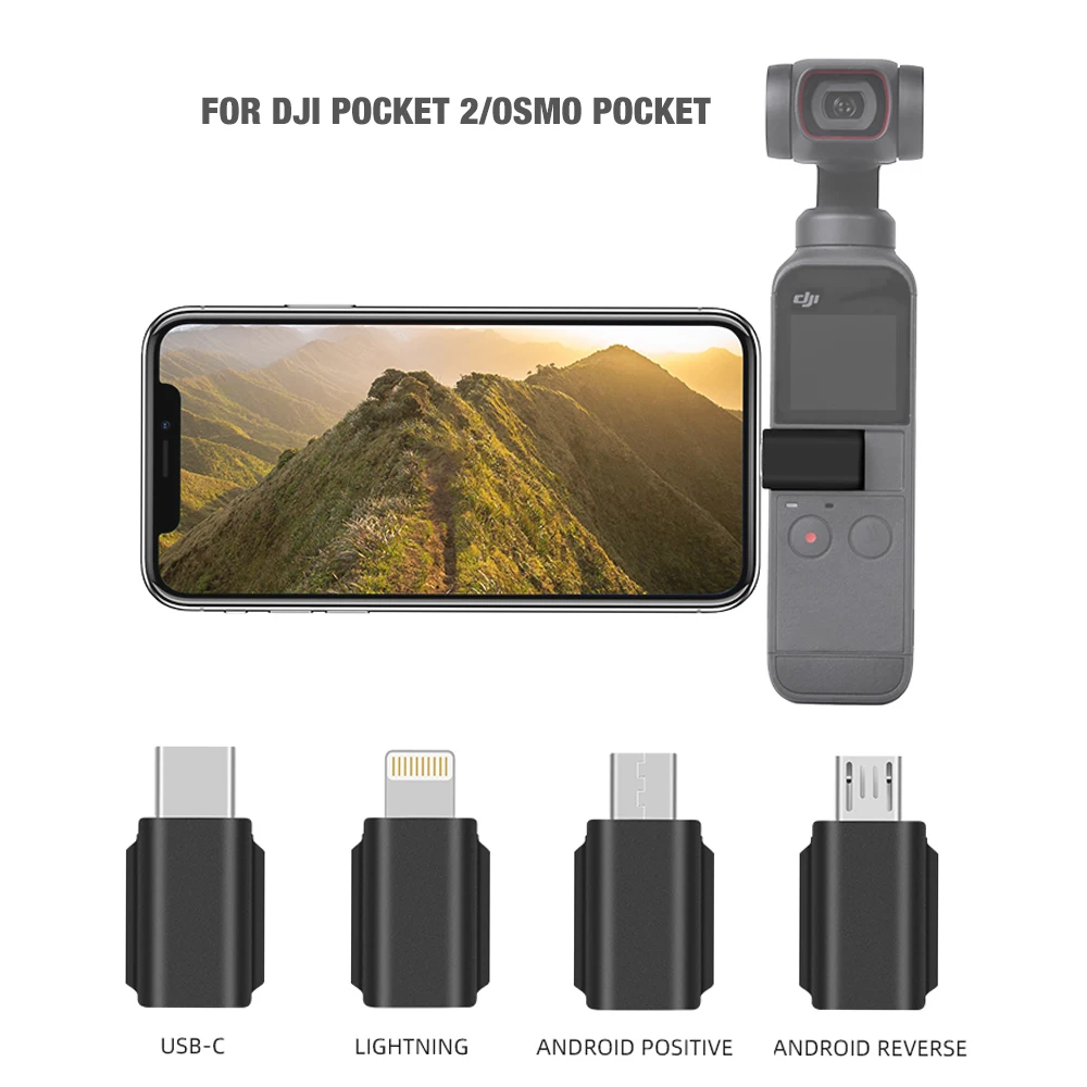 スマートフォンアダプター DJI Osmo Pocket 2 マイクロ USB TYPE-C IOS