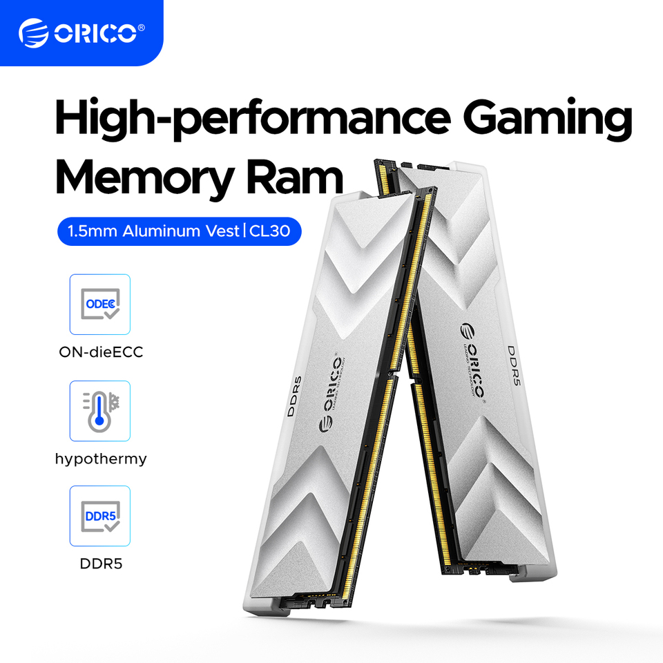 ORICO DDR5 RAM 32GB 16GB 6000MHz CL36, Overclocking Desktop Gaming
