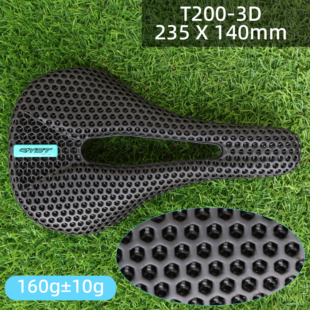 Ryet 3Dプリントバイクカーボンサドル140mm 143mm超軽量ロードmtb
