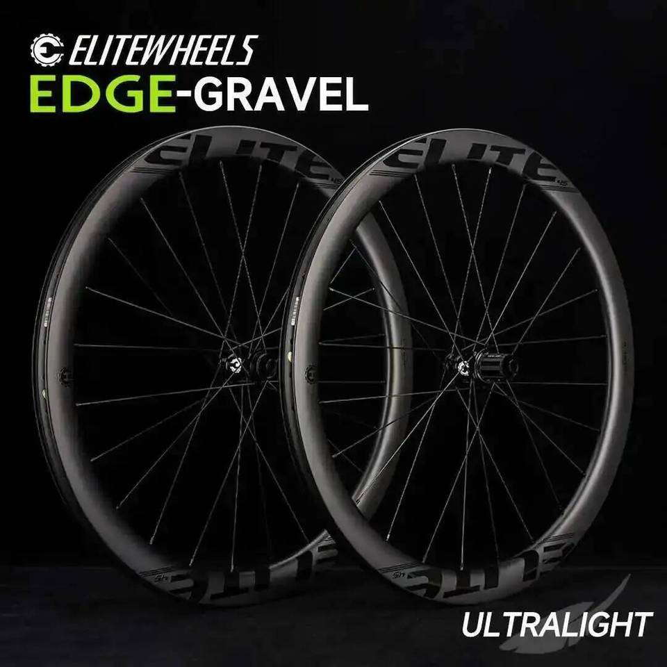 ELITEWHEELS EDGE Gravel Wheels Ultralight 1356g Wing 20 Spoke For
