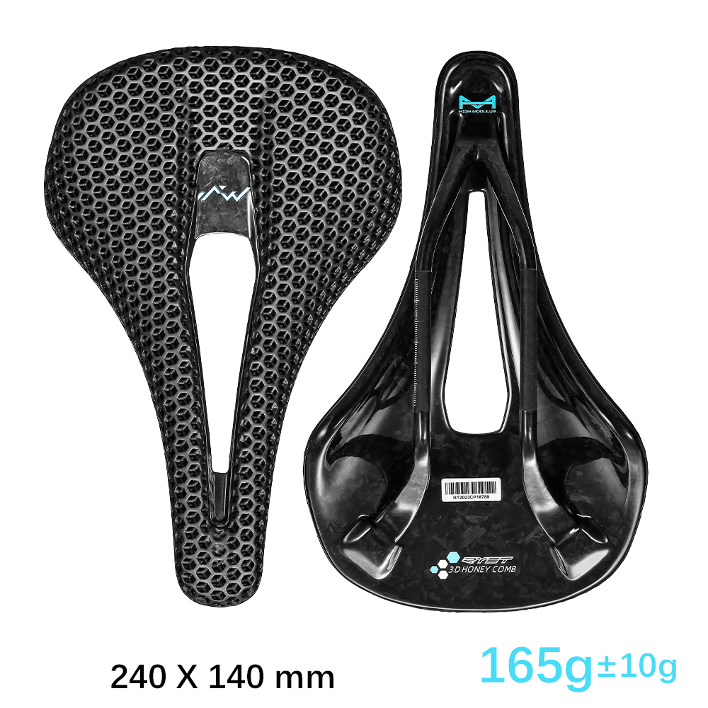 Ryet 3Dプリントバイクカーボンサドル140mm 143mm超軽量ロードmtb