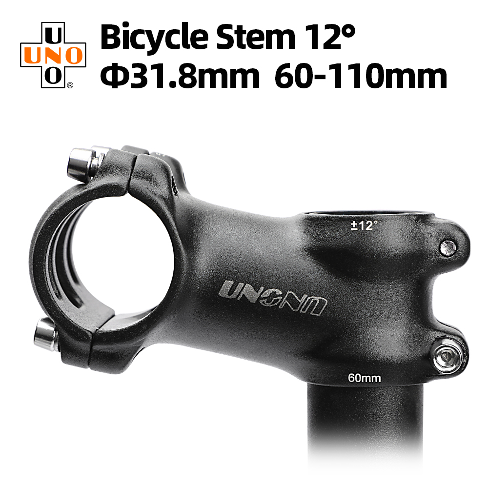 12 Degree 60-110MM MTB Bicycle Handlebar Stem 31.8MM Road Gravel