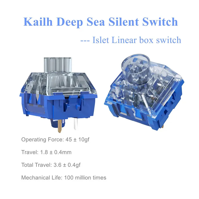 Kailh Deep sea pro whaleサイレント触覚スイッチ、スラブメカニカル