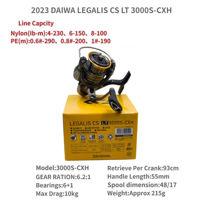 2021 DAIWA LEGALIS CS LT 1000-XH 2000 2500 3000-C 4000-C 5000-CXH