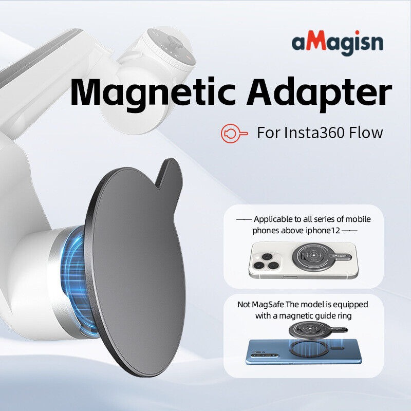aMagisn for Insta360 Flow Powerful Magnetic Adapter for MagSafe