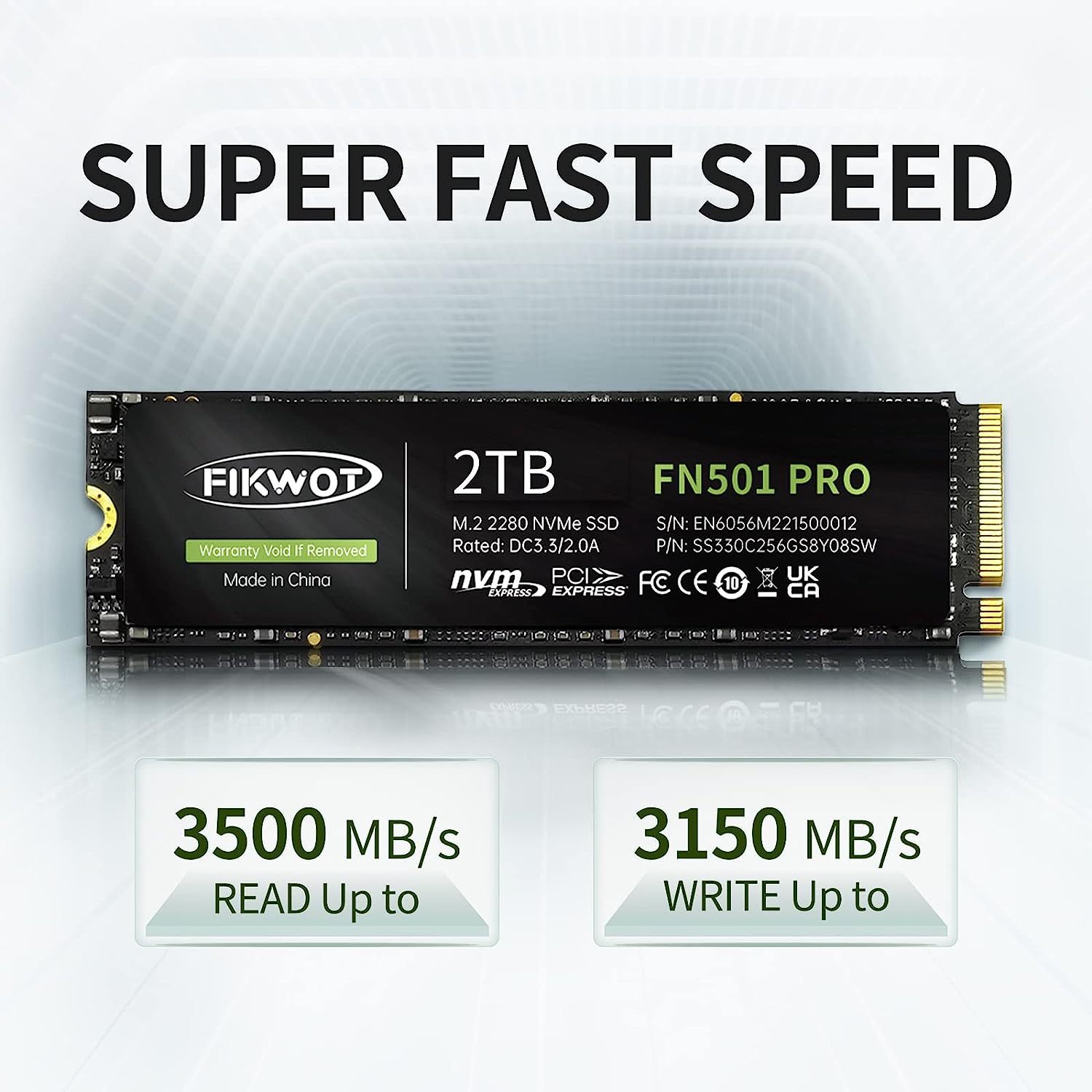 Fikwot-ラップトップ用の内部ソリッドステートドライブ、fn501 pro、m