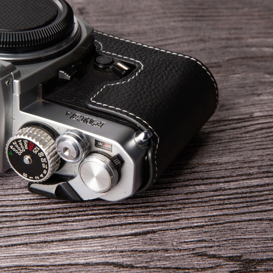 ニコンFM3Aケースフィルムカメラ本革牛革バッグレザーカメラハーフ