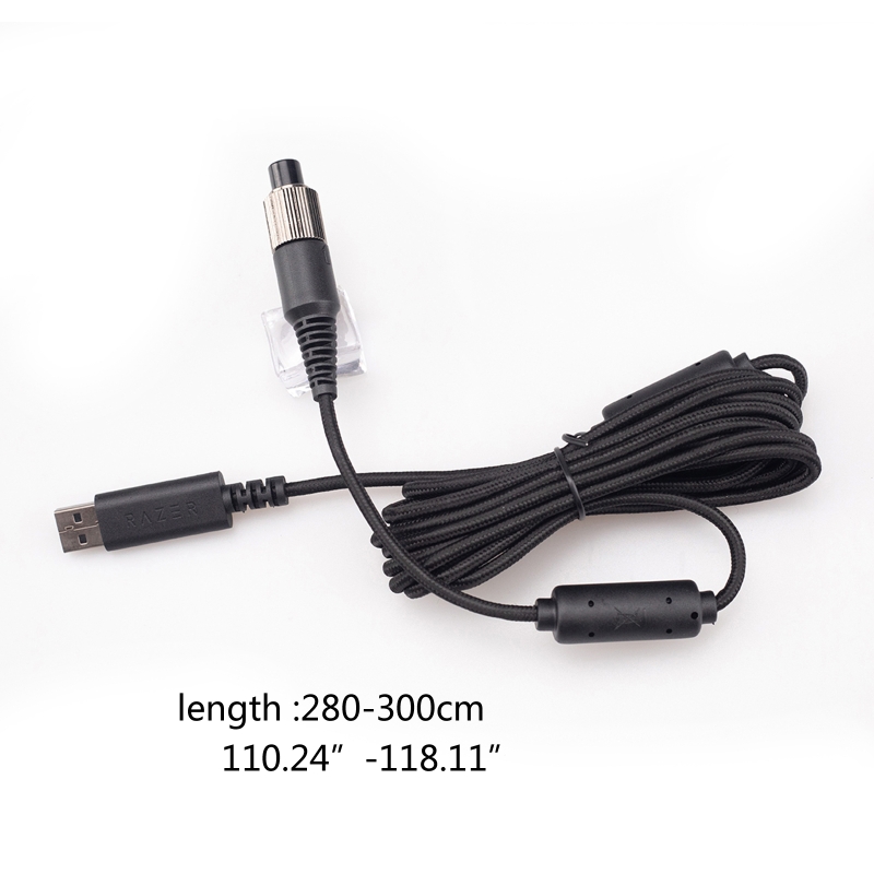 Extension Cord Wire USB Cable Black Spare Repair Part for razer