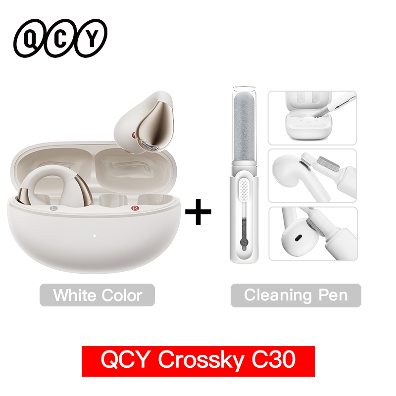 Qcy-crossky c30ワイヤレスヘッドセット,Bluetooth 5.4,オープンイヤー