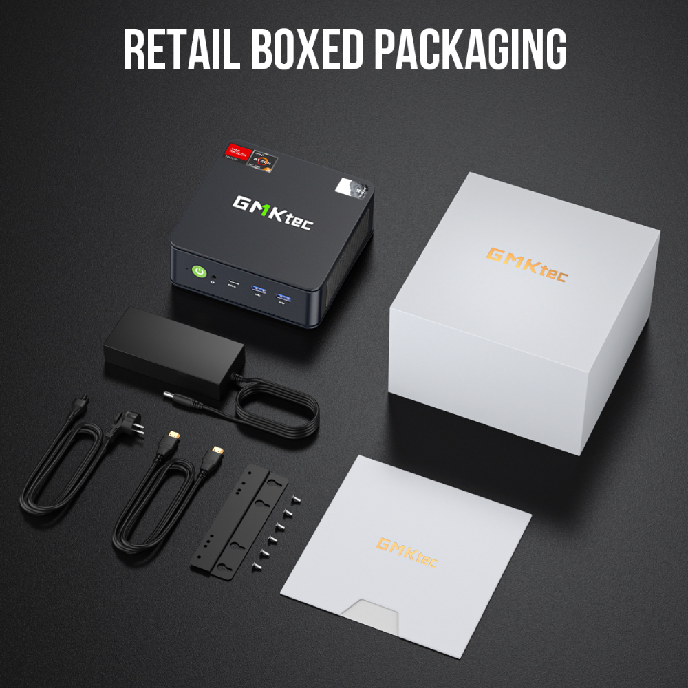 GMKtec M6 ミニ PC AMD R5 6600H 6 コア 12 スレッドコンピュータ 16