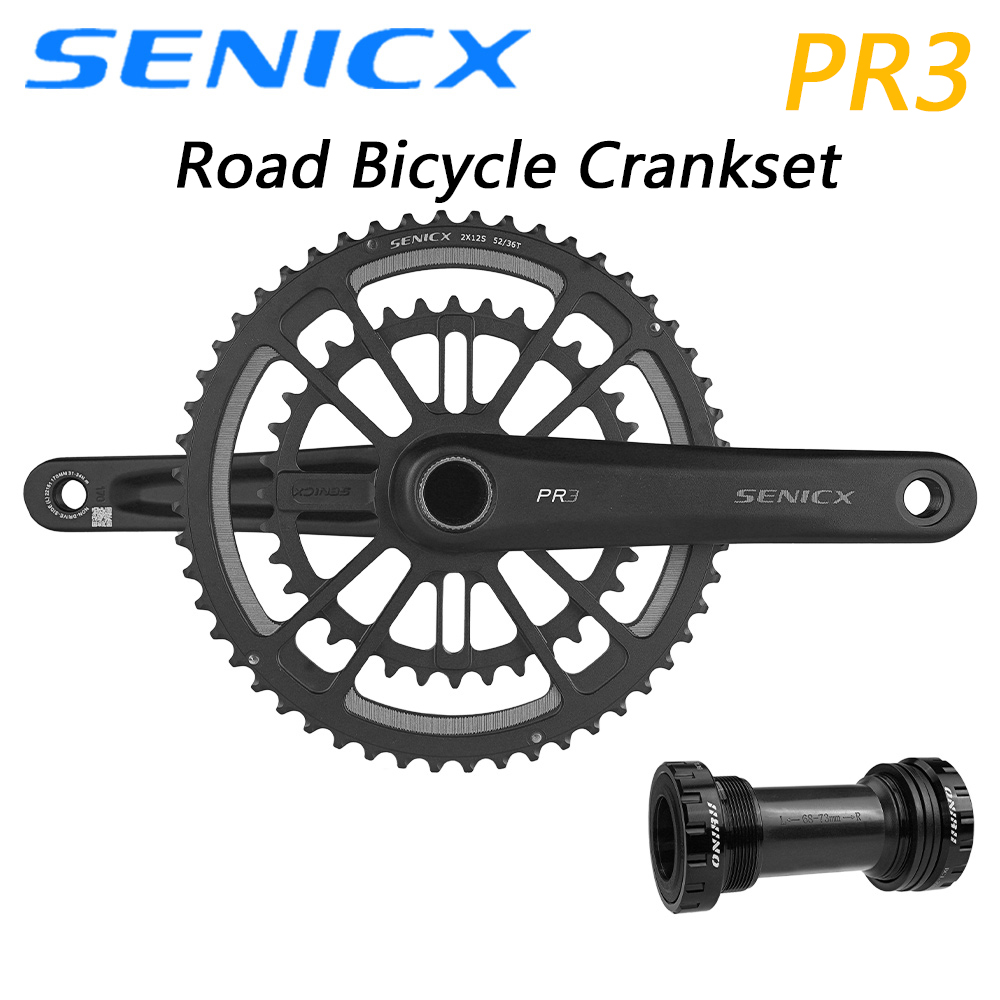SENICX PR3 High-Quality Road Bicycle Crankset 165/170/172.5/175mm