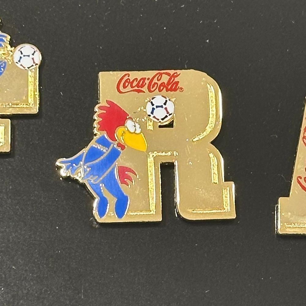 1998年 FIFA フランスワールドカップ コカ・コーラ ピンバッジ全7種