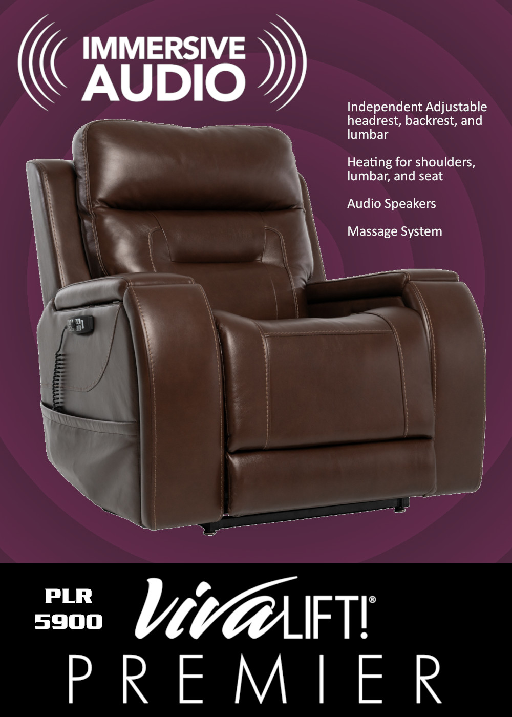 VivaLift Premier Lift Chair Sorrento leather