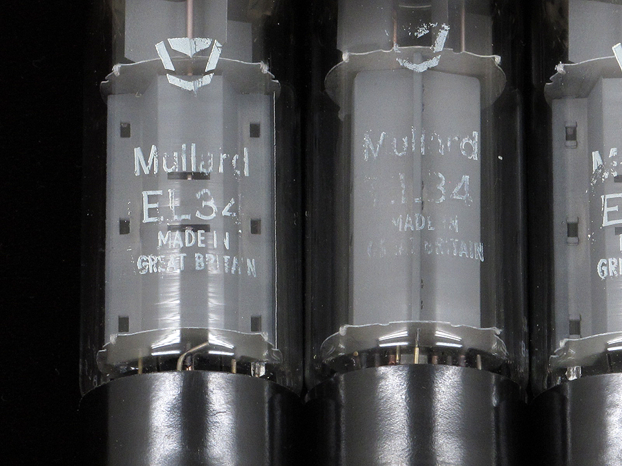 ムラード Mullard EL34 (4本) 真空管 英国製 元箱付 @18123 / 中古