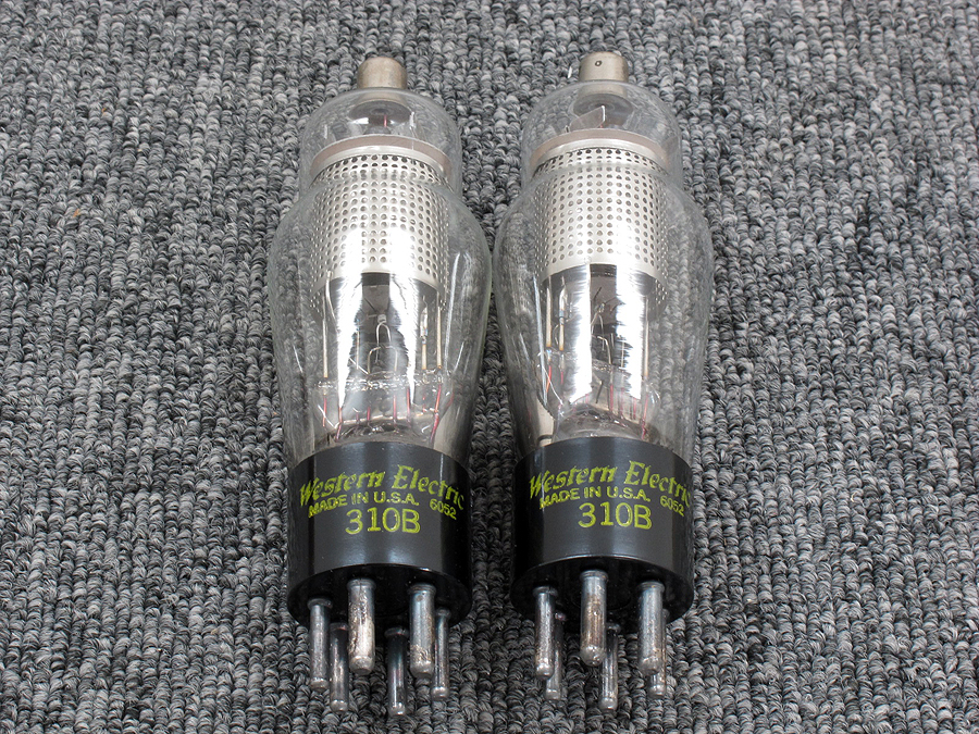 Western Electric 310B(2本) 真空管 ラージパンチ 60年代 @21377