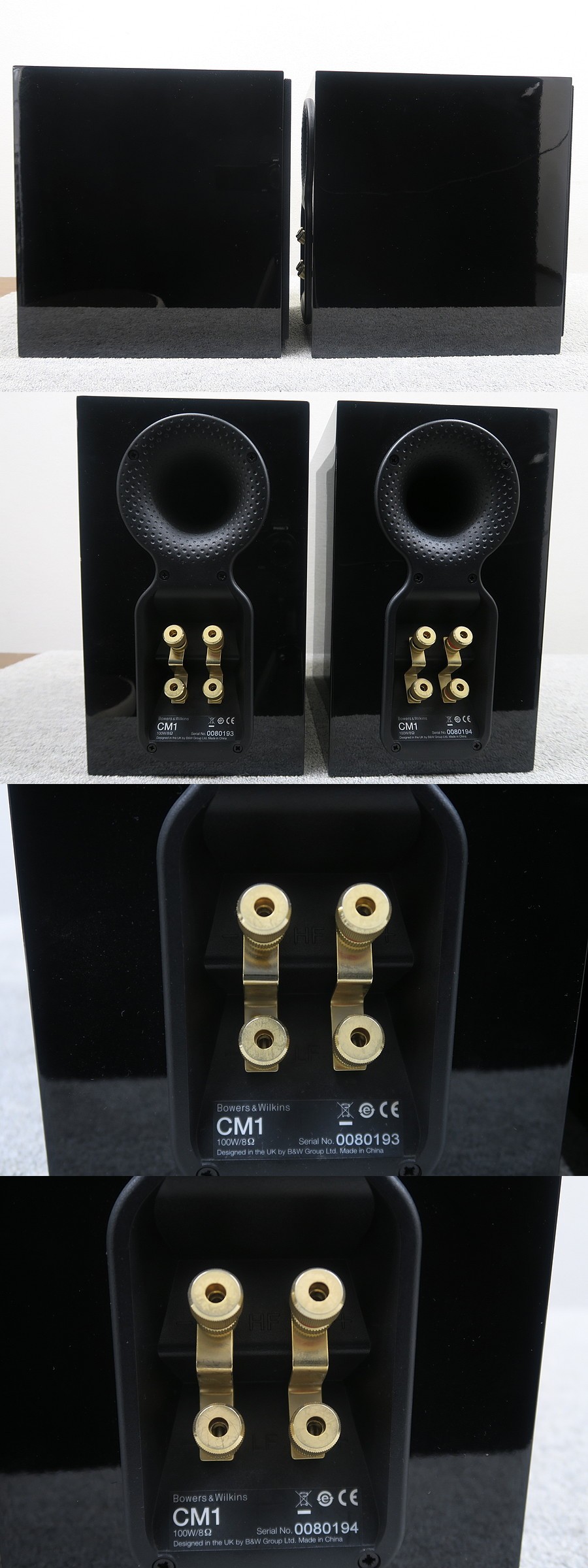 ビーアンドダブリュー B&W CM1 スピーカー ピアノブラック @46631