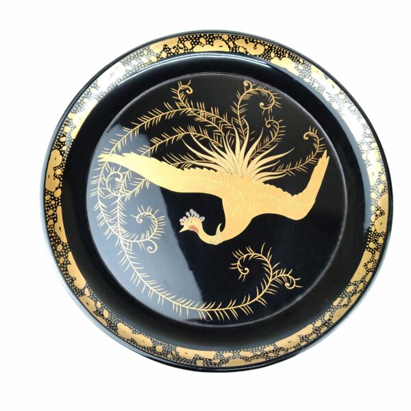 桐鳳凰蒔絵高杯 1対 – 古美術西川