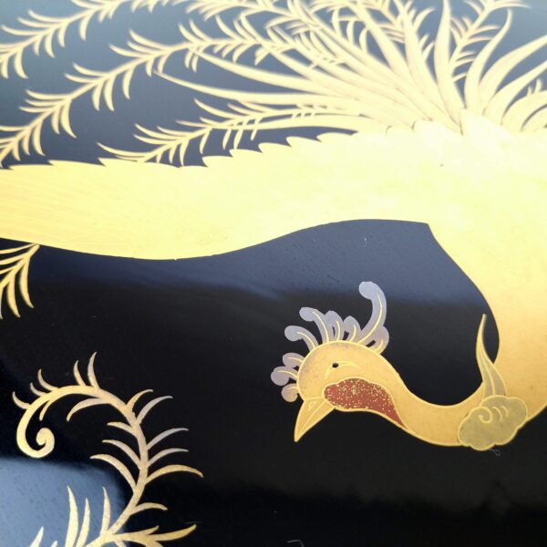 桐鳳凰蒔絵高杯 1対 – 古美術西川