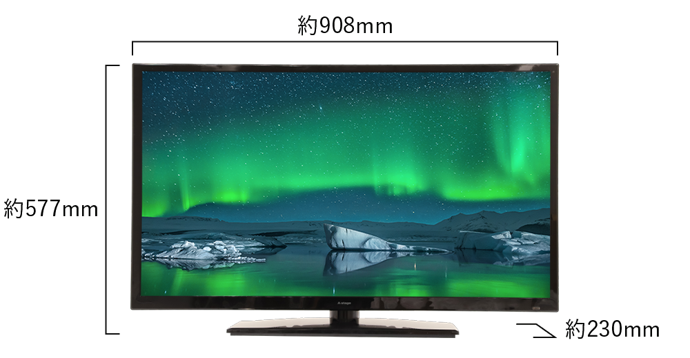 39V型 地上・BS・110度CSデジタルハイビジョンLED液晶テレビ 外付けUSB