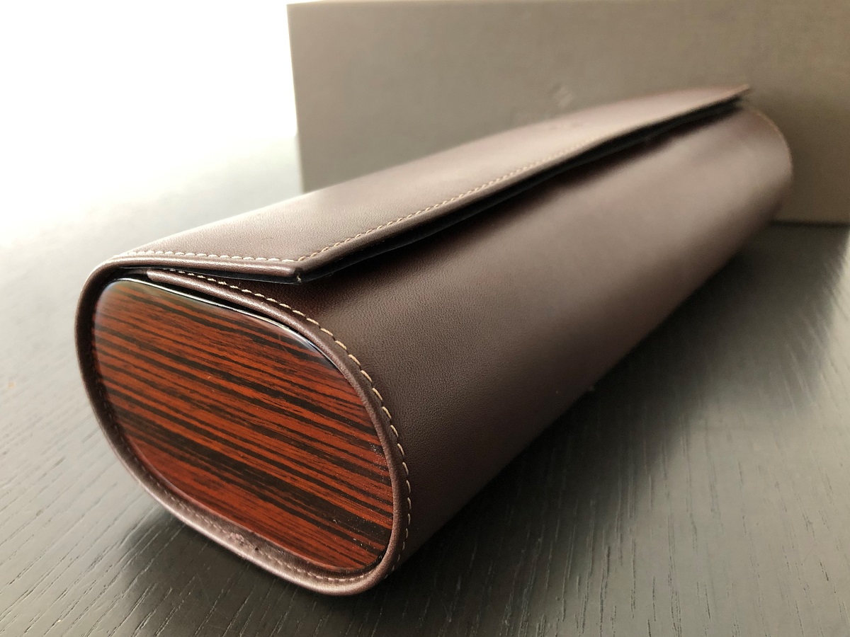 パテックフィリップ ノベルティ(非売品)時計ケース4 レザー×ウッド 4本