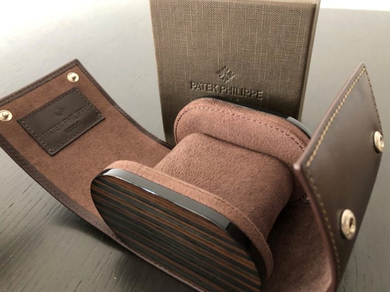 パテックフィリップ ノベルティ(非売品)時計ケース3 レザー×ウッド 1本