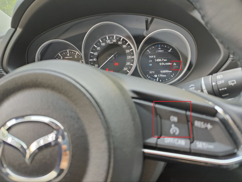 Включение ограничителя скорости (LIM) для Mazda CX-5 II (2017