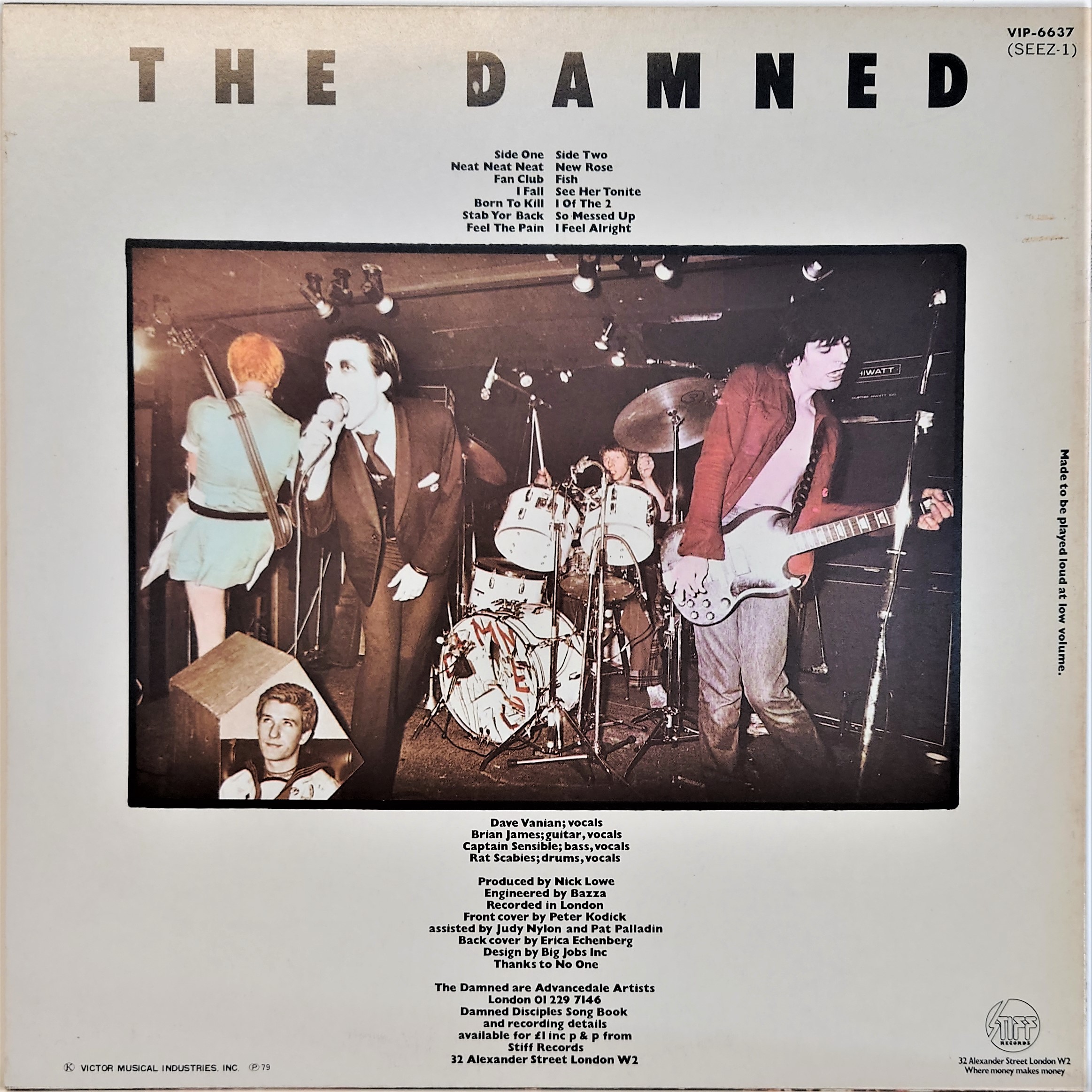 The Damned ‎– Damned | 中古レコード通販・買取のアカル・レコーズ