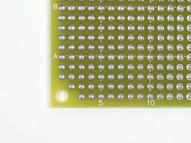 両面スルーホール・ガラス・ユニバーサル基板 Bタイプ2.54mmピッチ(95