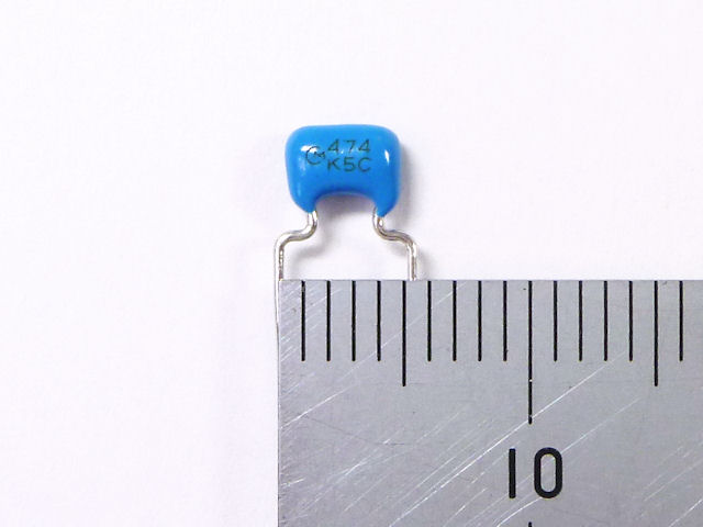 積層セラミックコンデンサー 0.47μF50V X7R 5mm: 受動部品 秋月電子