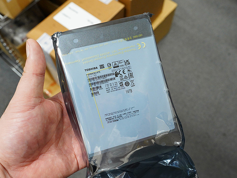 東芝の14TB ニアラインHDD「MG08ACA14TE」が入荷、CMR方式を採用