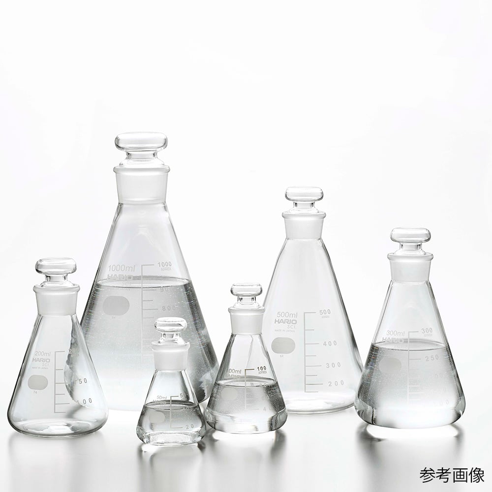 4-4573-05 共栓三角フラスコ 500mL（TS27） TSF-500-SCI 【AXEL】 アズワン