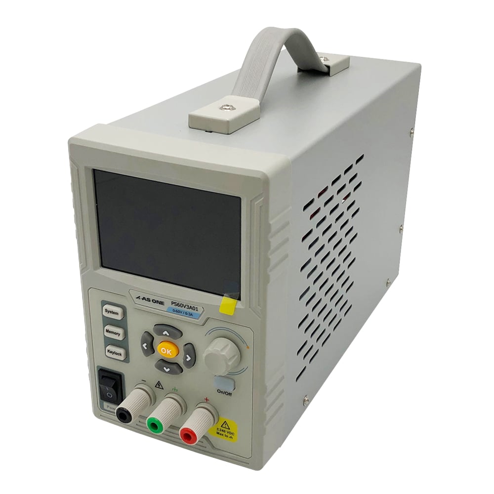 4-2690-03 直流安定化電源 0～60V/0～3A PS60V3A01 【AXEL】 アズワン