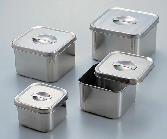 5-186-03 ツマミ付き ステンレス角型ポット 1.8L No.4 【AXEL】 アズワン