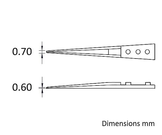 6-7909-11 セラミックチップピンセット 71MZ 【AXEL】 アズワン