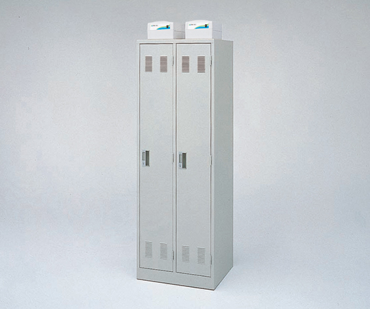 6-8357-42 無塵衣ロッカー クリーンユニット付 608×515×1790mm APU-60