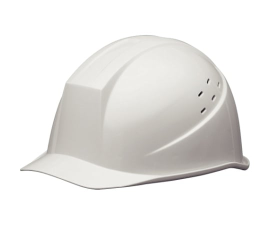 62-0946-42 ABS製ヘルメット(KP・通気孔) ホワイト SC-11BVRA-KP-W