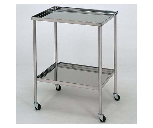 62-2714-14 ステンレスワゴン 機械卓子M (立上) 2段 【AXEL】 アズワン