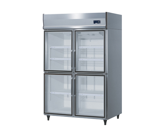 63-6483-35 冷蔵庫（ガラス扉） NDRG-1080EC 【AXEL】 アズワン